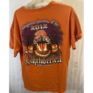 2012 Daytona Beach Biketoberfest T Shirt Graphic Print Size L Check Measurements